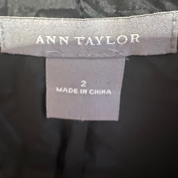 Ann Taylor Dark Academia Button Blazer Black Size 2. - Picture 3 of 10